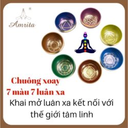 Nepal 7 Chakras Swinging Bell Set - 7-color 7 chakras swinging bell - Nepal rotating bowl